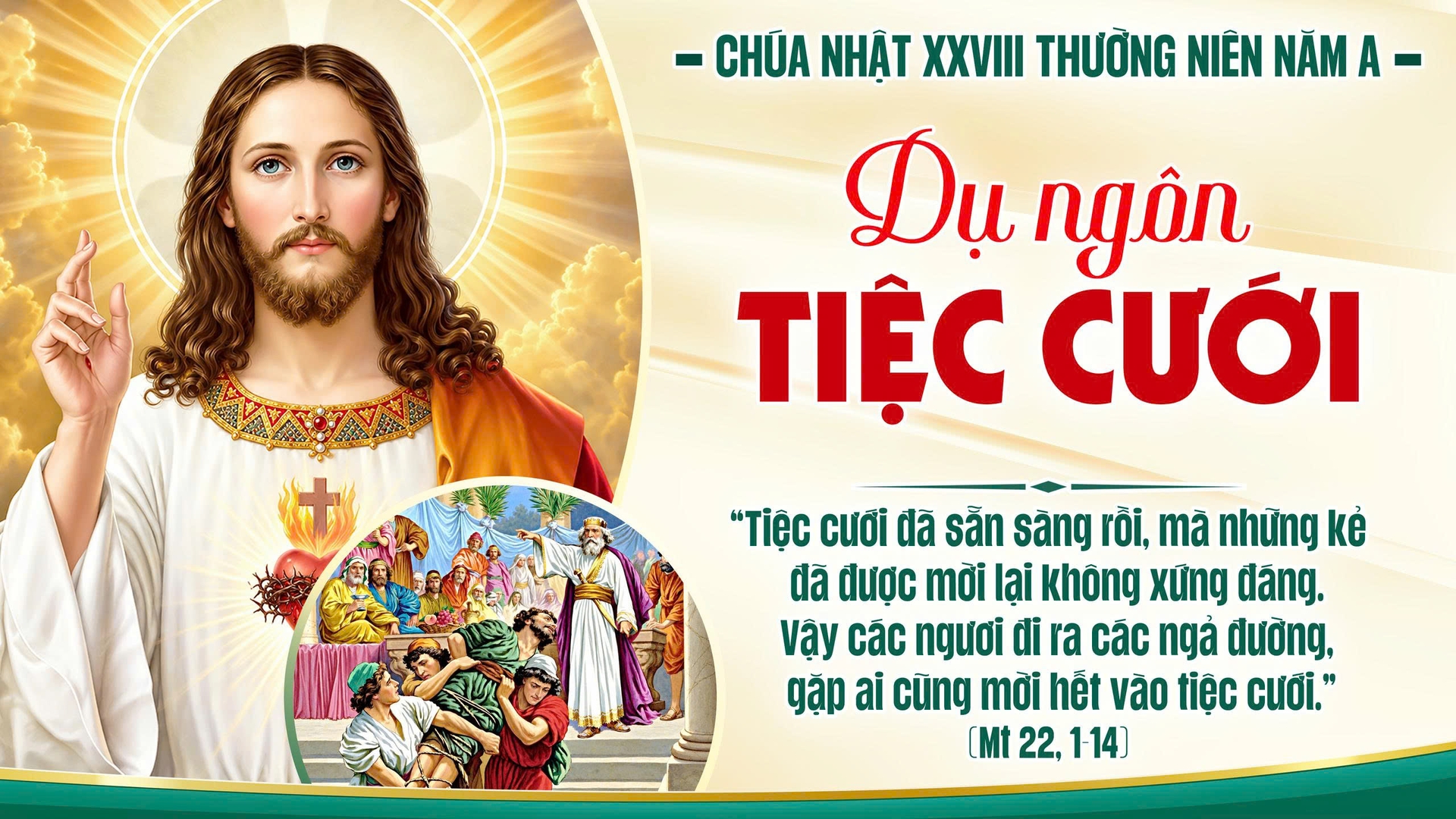 Suy Niệm Lời Chúa | Chúa Nhật Tuần XXVIII Mùa Thường Niên - Năm A | Mt 22,1-10 | Phút Cầu Nguyện